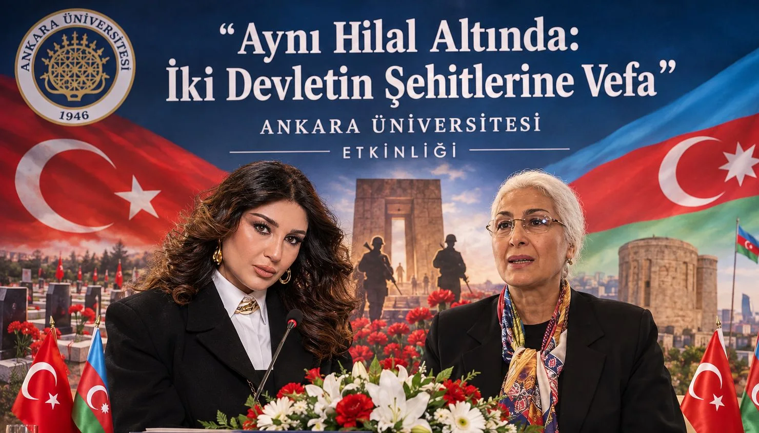 Aynı Hilal Altında: İki Devletin Şehitlerine Vefa Programı Düzenlendi